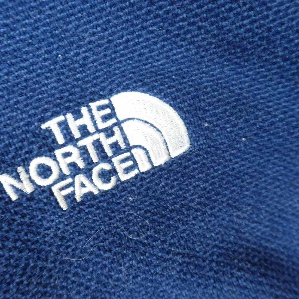 North Face Pullover Mens XL Blue 1/4 Zip Fleece Sweatshirt Sweater Outdoor Hike